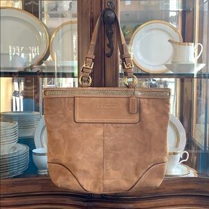 Suede Coach Purse